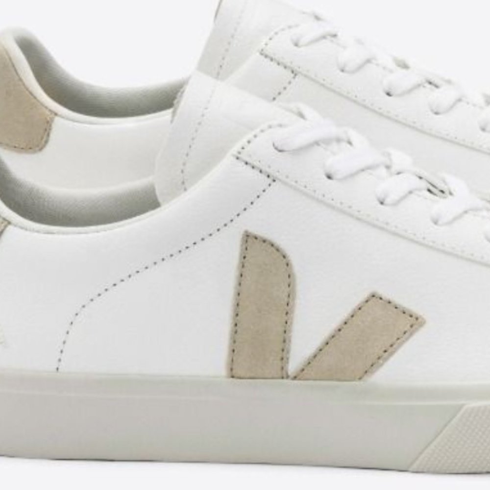 VEJA CAMPO CHROMEFREE LEATHER WHITE ALMOND